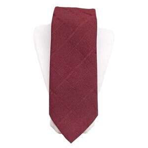 Men's Necktie Vintage Retro Polyester Fashion Elegance by FOX HILL Maroon Tie
